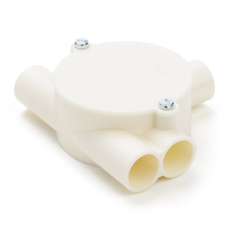 Attema Lasdoos | Attema (4 ingangen, Met deksel, 5/8 inch, 16 mm, 2x links) 01.475.89 K180106960 - 1