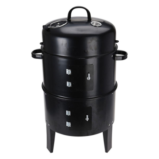 BBQ-Collection BBQ rookoven | ProGarden | Ø 40 x 78 cm (Staal, Houtskool, 2 Grillroosters, Thermometer, Zwart) C83000280 K170105345 - 2