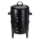 BBQ-Collection BBQ rookoven | ProGarden | Ø 40 x 78 cm (Staal, Houtskool, 2 Grillroosters, Thermometer, Zwart) C83000280 K170105345 - 2