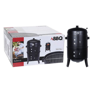 BBQ-Collection BBQ rookoven | ProGarden | Ø 40 x 78 cm (Staal, Houtskool, 2 Grillroosters, Thermometer, Zwart) C83000280 K170105345 - 5