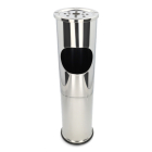 Staande asbak | BBQ Collection | Met afvalbak (15.5 x 15.5 x 56.5 cm, RVS)