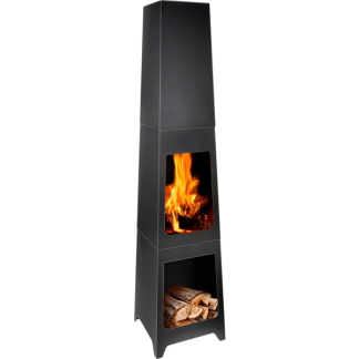 BBQ-Collection Tuinhaard | BBQ Collection | 36 x 36 x 150 cm (Staal, Zwart) 871125226577 K170109112 - 2