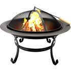 BBQ-Collection Vuurschaal | BBQ Collection | Ø 75.5 x 58.5 cm (Met vonkenscherm, Staal, Zwart) 871125286638 K170109111 - 2