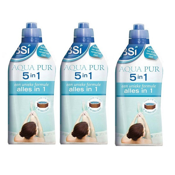 BSI Aqua pur 5 in 1 reiniger | BSI | 1 liter (Spa, 3 stuks)  V170111728 - 1