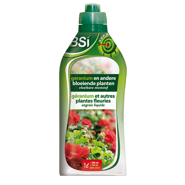 BSI Geranium en bloeiende planten mest | BSI | 1 liter (Vloeibaar) 2304 K170115159 - 1