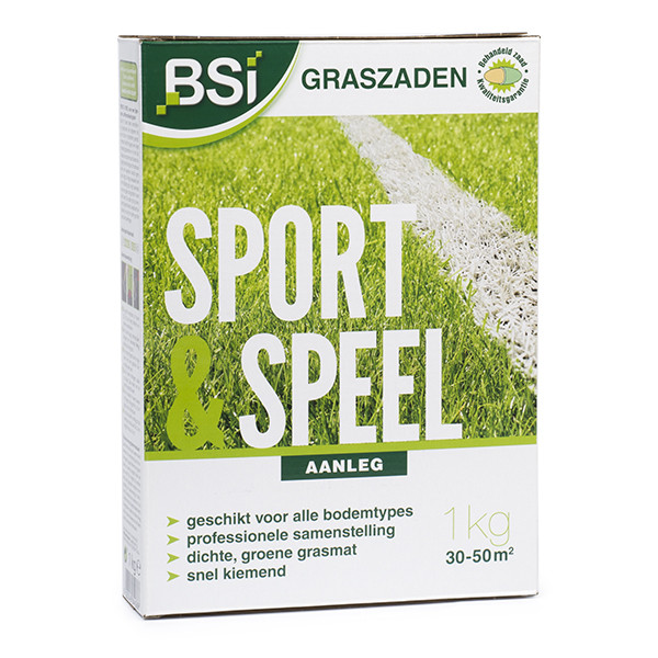 BSI Graszaad speelgazon | BSI | 30 - 50 m² (Aanleg, Snel kiemend, 1 kg) 64436 K170501503 - 1