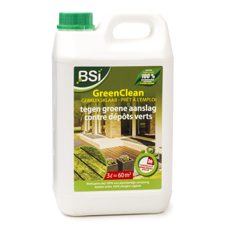 BSI Groene aanslag verwijderaar | BSI | GreenClean | 60 m² (Plantaardig, Gebruiksklaar, 3 liter) 64328 K170501476