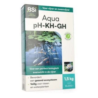 BSI Helder vijverwater | BSI | 1.5 kg (Stabiliseert pH, KH en GH) 6654 K170130130 - 1