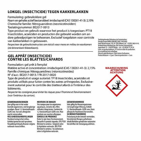 BSI Kakkerlakken gel | BSI | 10 gram | 3 stuks (50 m²)  V170115765 - 3