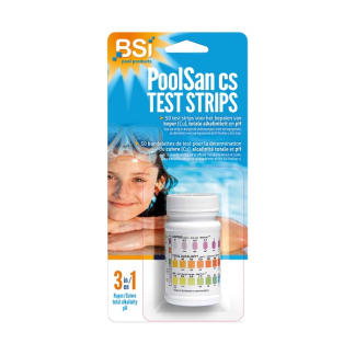 BSI Teststrips zwembad | BSI (50 strips, pH, Koper, Alkaliniteit) 64451 K170111764 - 1