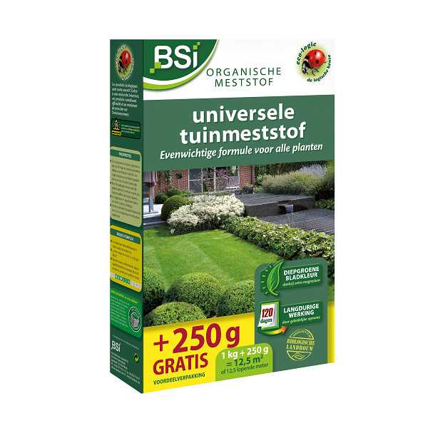 BSI Tuinmest | BSI | 1.25 kg (Universeel, Organisch, 12.5 m², Bio-label) 20393 K170115146 - 1