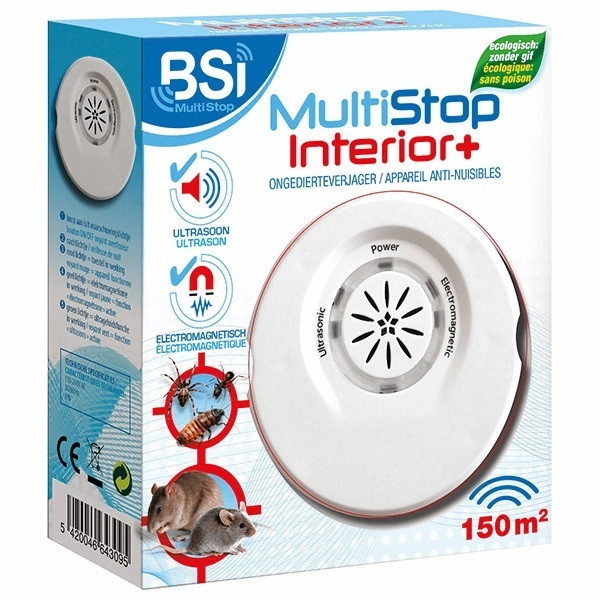 BSI Vliegenverjager | BSI | MultiStop Interior+ | 150 m² (Ultrasoon, Elektromagnetisch) 64309 E170501372 - 2