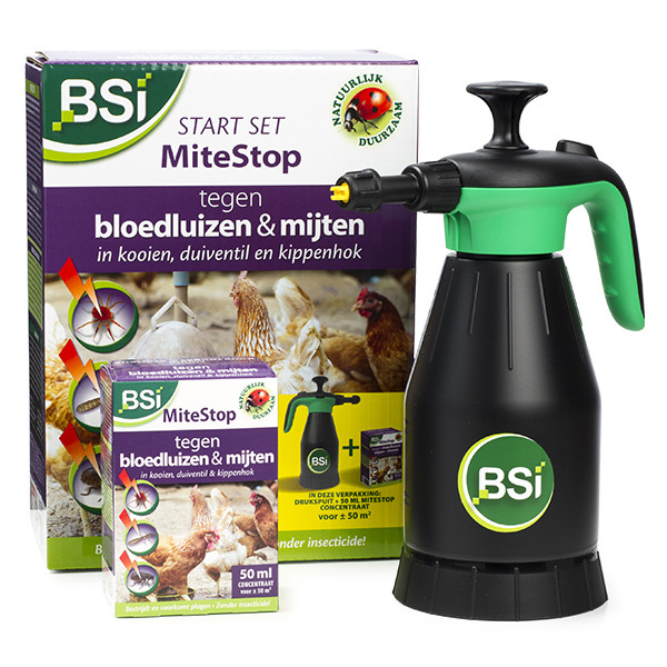 BSI Vogelmijt bestrijding | BSI | 50 m² | 50 ml (Concentraat, Ecologisch, Drukspuit, 50 ml) 64433 K170501525 - 1