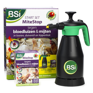BSI Vogelmijt bestrijding | BSI | 50 m² (Ecologisch, Drukspuit, Concentraat, 50 ml) 64433 K170501525 - 1
