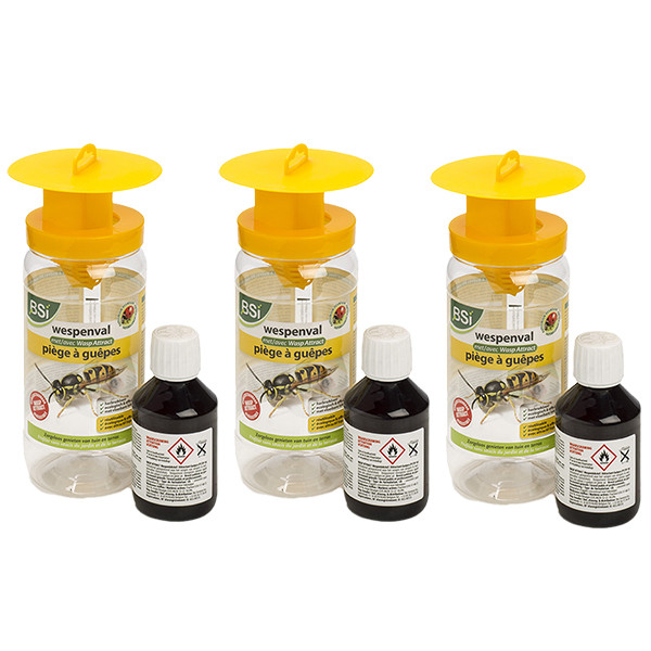 BSI Wespenvanger | BSI | 3 stuks (Incl. lokstof, Herbruikbaar, Ecologisch) 64355 V170501497 - 1