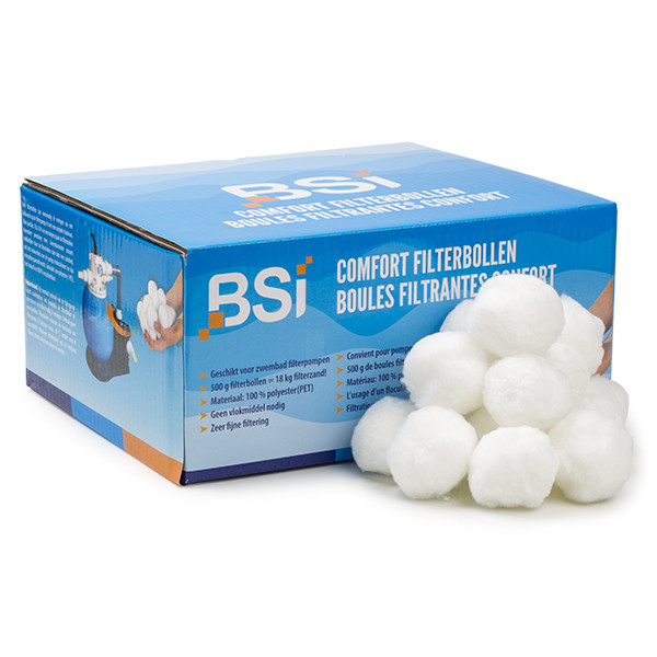 BSI Zwembad filter bolletjes | BSI | 500 gram (Polyester, Recyclebaar) 64496 K170115629 - 1