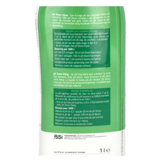 BSI pH-verlager | BSI | 1 liter (Vloeibaar, Vijver, Aquarium, pH-) 6609 K170130128 - 3