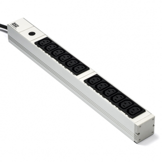 Bachmann 19-inch stekkerdoos | Bachmann | 2 meter (12-voudig, C13, C14 stekker, 1U) 19072174 A010806170 - 1