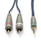 Bandridge Tulp naar jack 3.5 mm kabel - Bandridge - 5 meter (Stereo, Verguld, 100% koper) BAL3405 K010301349 Bandridge Tulp naar jack 3.5 mm kabel - Bandridge - 5 meter (Stereo, Verguld, 100% koper) BAL3405 K010301349