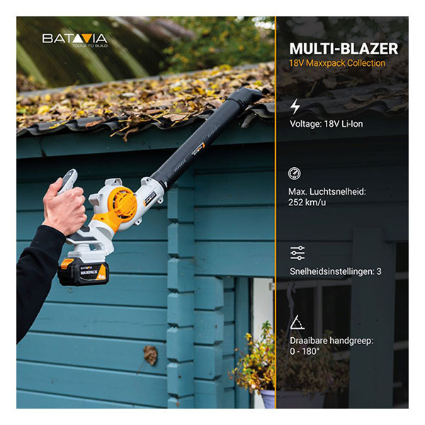 Batavia Accu bladblazer | Batavia (18V, 140 km/u, Excl. accu en lader) 7064800 K170114317 - 9