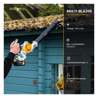 Batavia Accu bladblazer | Batavia (18V, 140 km/u, Excl. accu en lader) 7064800 K170114317 - 9