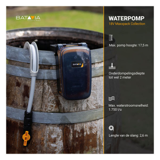 Batavia Accu dompelpomp | Batavia | 1800 ltr/u (18V, Incl. accu en lader)  K170114429 - 7