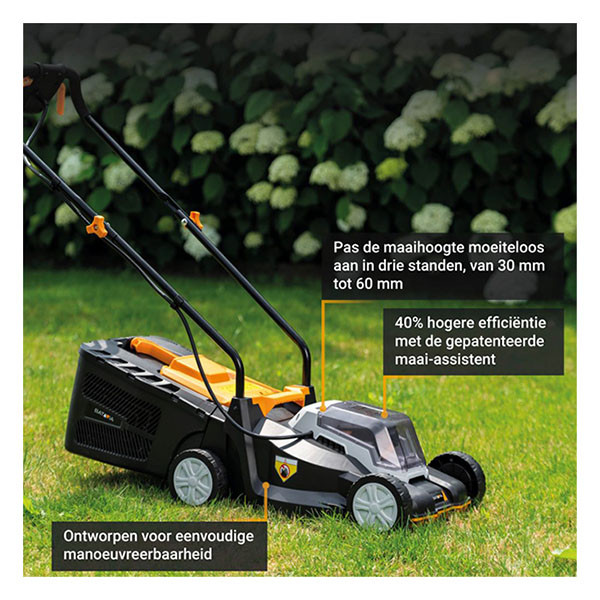 Batavia Accu grasmaaier | Batavia | 32 cm (18V, 3 maaistanden, Excl. accu en lader) 7064713 K170114316 - 2