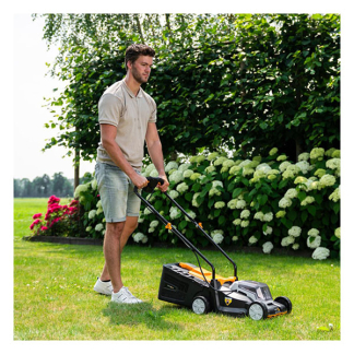 Batavia Accu grasmaaier | Batavia | 32 cm (18V, 3 maaistanden, Excl. accu en lader) 7064713 K170114316 - 5