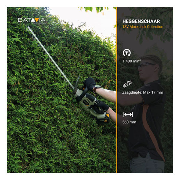 Batavia Accu heggenschaar | Batavia | 560 mm (18V, Incl. accu en lader)  K170114428 - 8