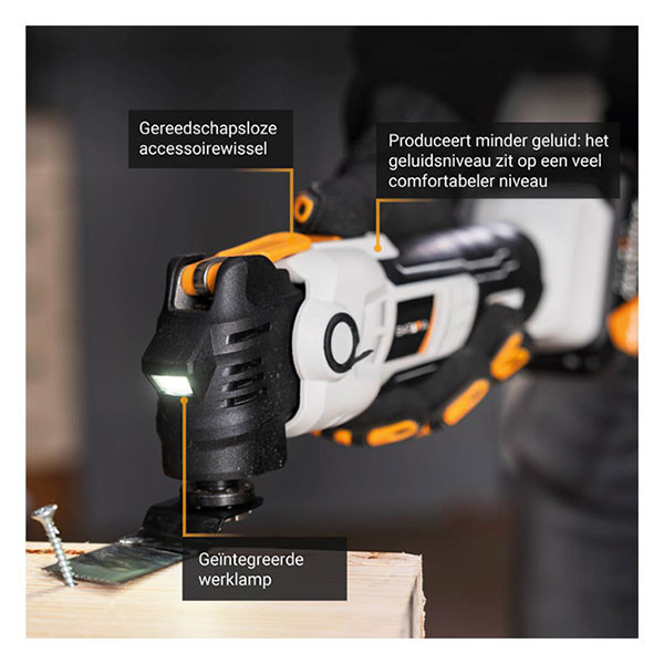 Batavia Accu multitool | Batavia (18V, Anti-vibratie, Excl. accu en lader) 7064049 K170114363 - 3