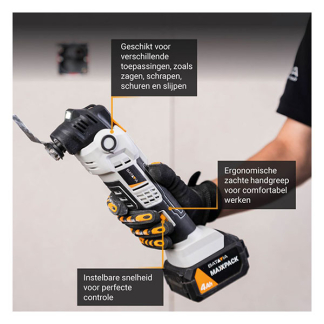 Batavia Accu multitool | Batavia (18V, Anti-vibratie, Excl. accu en lader) 7064049 K170114363 - 4
