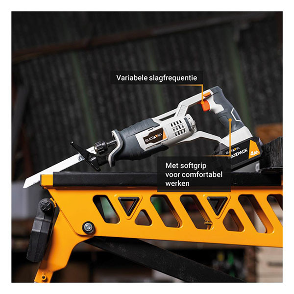 Batavia Accu reciprozaag | Batavia | 22 mm (18V, Excl. accu en lader) 7062507 K170114358 - 4