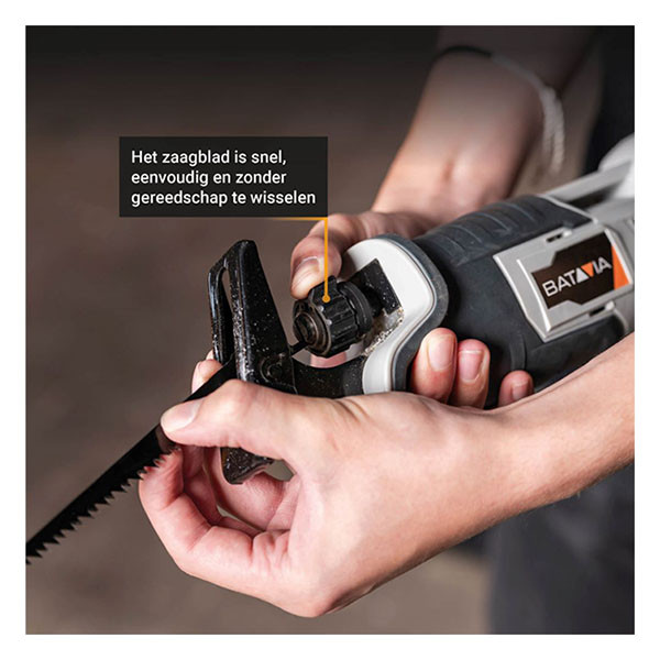 Batavia Accu reciprozaag | Batavia | 22 mm (18V, Excl. accu en lader) 7062507 K170114358 - 5