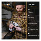 Batavia Accu schroefboormachine | Batavia | Twindrill (18V, Excl. accu en lader) 7063778 K170114348 - 7