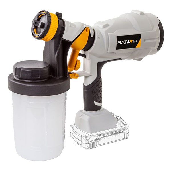 Batavia Accu verfspuit | Batavia | 900 ml (18V, Excl. accu en lader) 7064514 K170114370 - 1