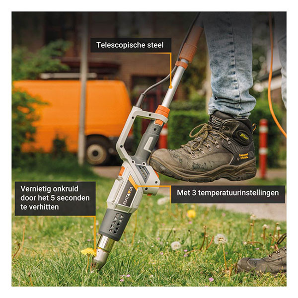 Batavia Elektrische onkruidbrander | Batavia | Maxxheat (600 °C, Drie standen, 5 Opzetstukken) 7063678 K170114345 - 2
