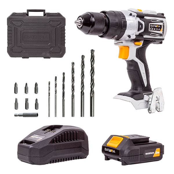 Batavia Klopboormachine | Batavia (18V, Brushless, Koffer, Incl. accu en lader) 7062722 K170114351 - 1
