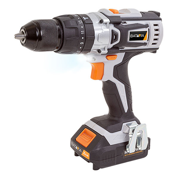 Batavia Klopboormachine | Batavia (18V, Koffer, Incl. 2x accu en 1x lader) 7063810 K170114350 - 2