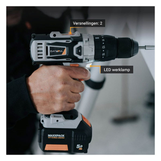 Batavia Klopboormachine | Batavia (18V, Koffer, Incl. 2x accu en 1x lader) 7063810 K170114350 - 4