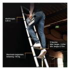 Batavia Ladder | Batavia | Giraffe AIR | 2.63 meter (9 treden, Inschuifbaar) 7063650 K170114375 - 2