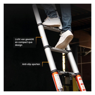 Batavia Ladder | Batavia | Giraffe AIR | 2.93 meter (10 treden, Inschuifbaar) 7064582 K170114376 - 3