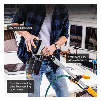 Batavia Reinigingsborstel | Batavia | Twinbrush Premium (18V, Verstelbare knop, Incl. accu en lader) 7064304 K170114322 - 3