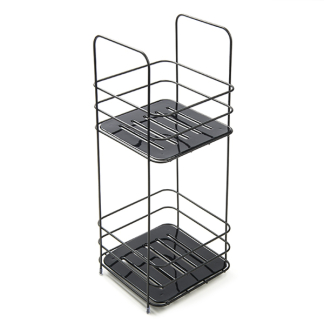 Bathroom Solutions Doucherek | Bathroom Solutions (16 x 16 x 40 cm, Vierkant, 2-laags, Zwart) C80621410 K010830149