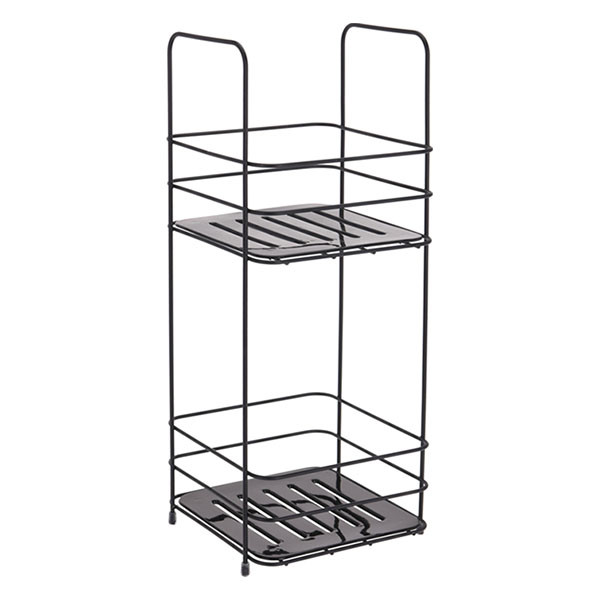 Bathroom Solutions Doucherek | Bathroom Solutions (16 x 16 x 40 cm, Vierkant, 2-laags, Zwart) C80621410 K010830149 - 1