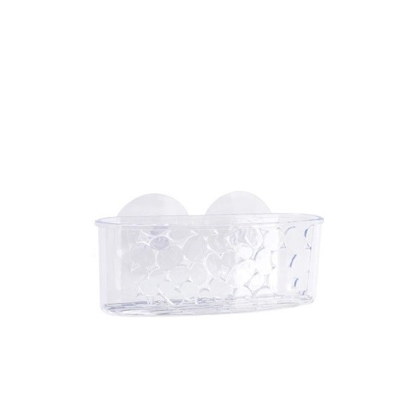 Bathroom Solutions Doucherek | Bathroom Solutions (16 x 6 x 6.5 cm, Kunststof, Met zuignappen, Transparant) 170455970 K010830143 - 1