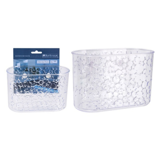 Bathroom Solutions Doucherek | Bathroom Solutions (19 x 12 x 19 cm, Kunststof, Met zuignappen, Transparant) 170455960 K010830142 - 2