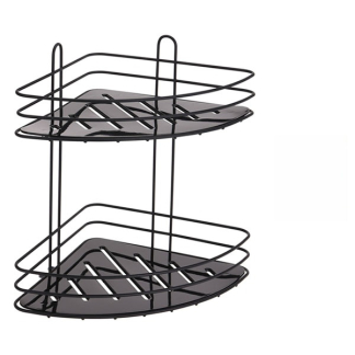 Bathroom Solutions Doucherek | Bathroom Solutions (20 x 20 x 23 cm, Driehoek, 2-laags, Zwart) C80621420 K010830150 - 2