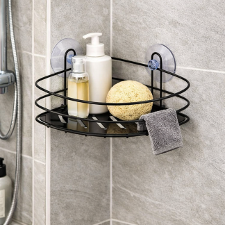 Bathroom Solutions Doucherek | Bathroom Solutions (20 x 20 x 8 cm, Driehoek, 1-laags, Zwart) C80621390 K010830148 - 3