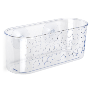 Bathroom Solutions Doucherek | Bathroom Solutions (26 x 9.5 x 10 cm, Kunststof, Met zuignappen, Transparant) 170455980 K010830144