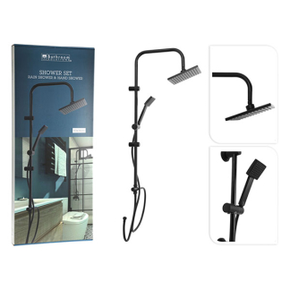 Bathroom Solutions Doucheset | Bathroom Solutions (Stortdouche, Met handdouche, Mat zwart) CF6000020 K010830154 - 6